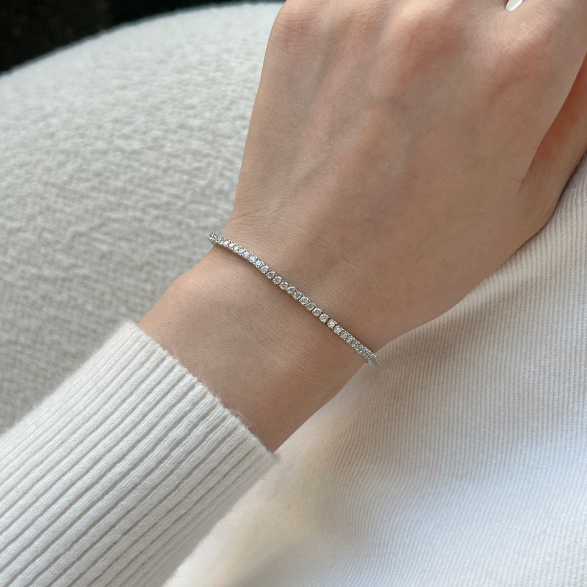 [Aurelle Style]Dazzling Exquisite Round Cut Daily Bracelet