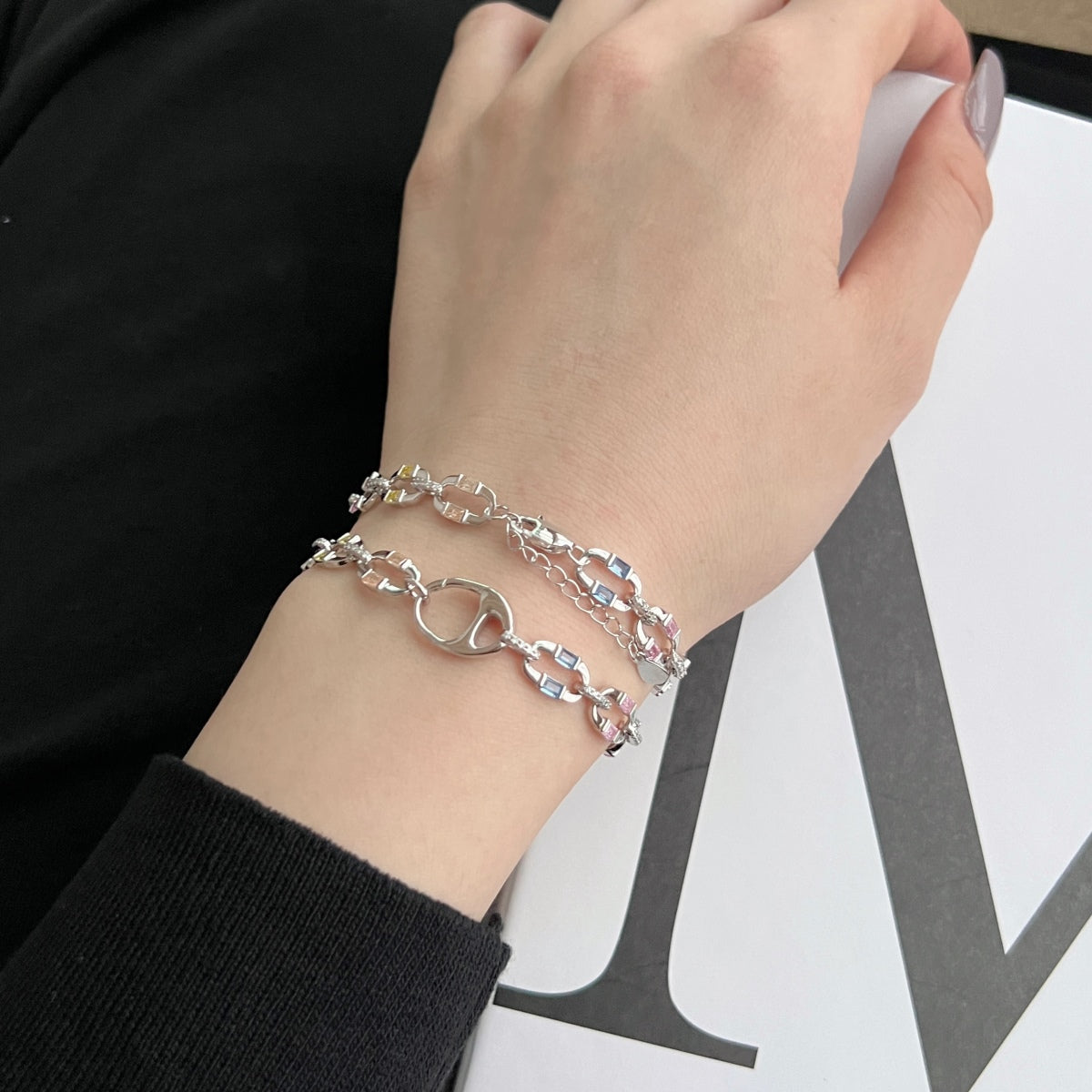 [Aurelle Style]Dazzling Colorful Daily Bracelet