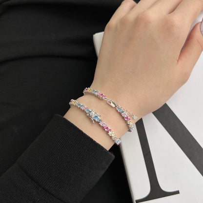 [Aurelle Style]Ornate Sparkling Multi Cut Party Bracelet