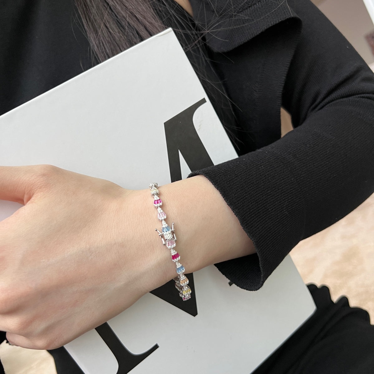 [Aurelle Style]Radiant Water Drop Shape Daily Bracelet