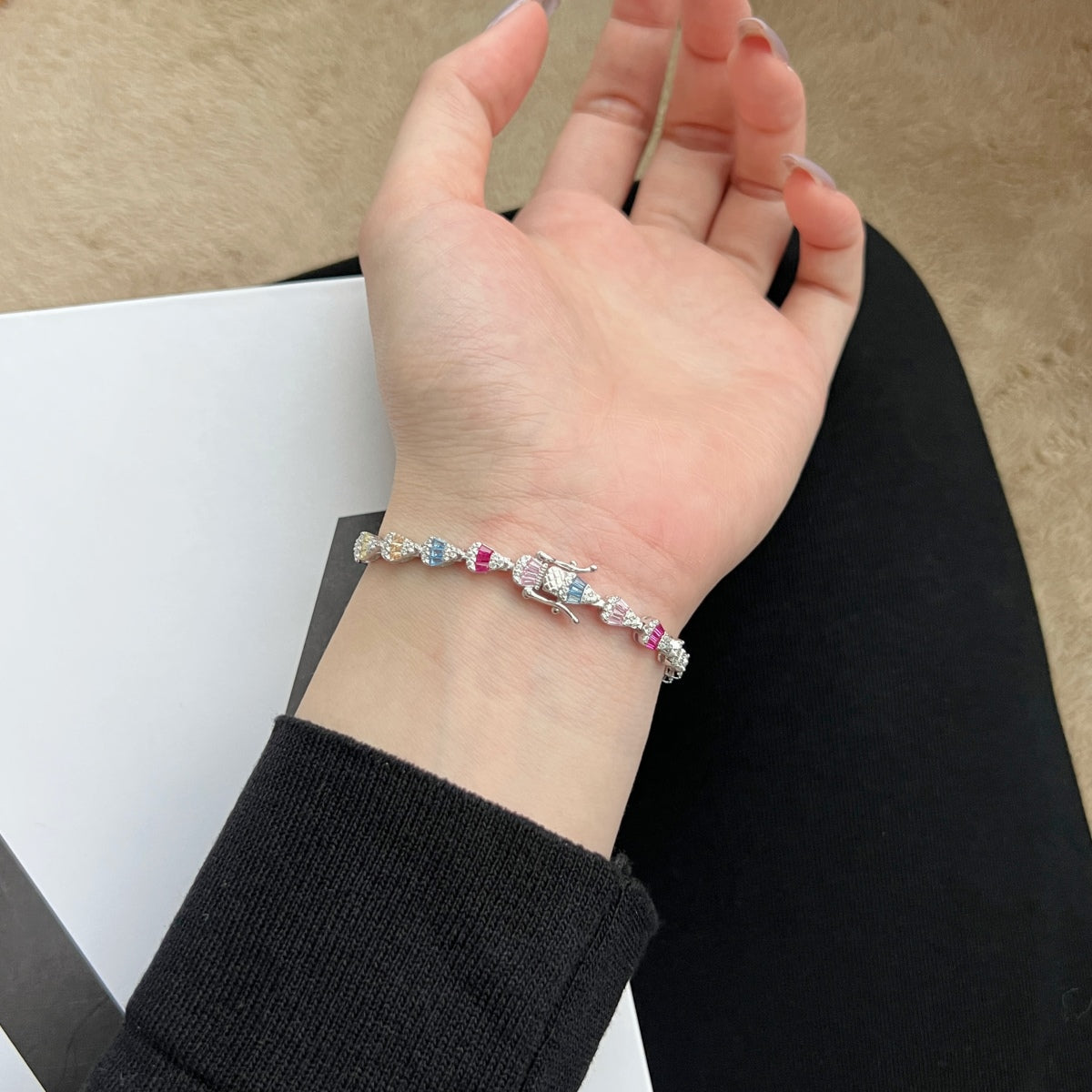 [Aurelle Style]Radiant Water Drop Shape Daily Bracelet
