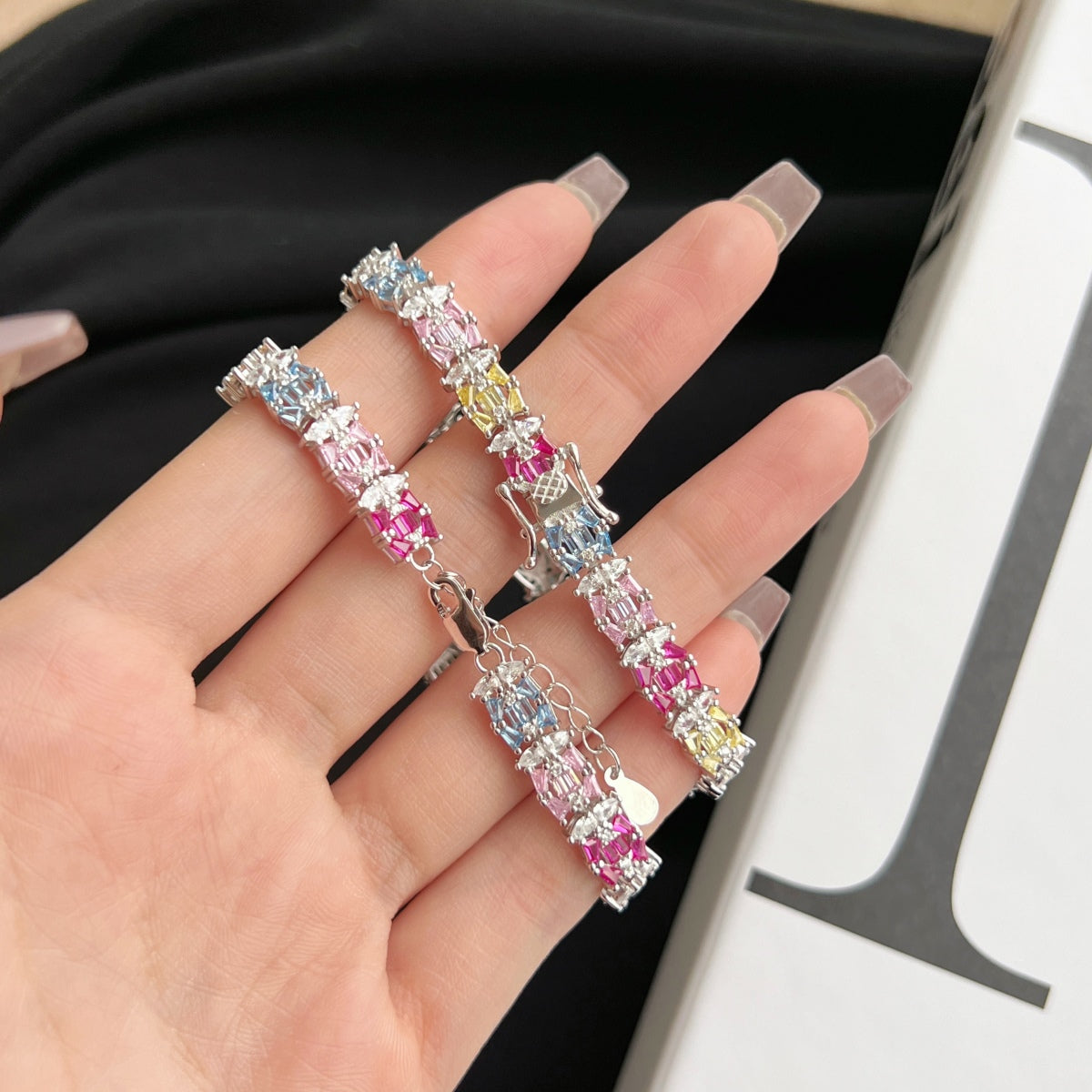 [Aurelle Style]Delicate Colorful Multi Cut Party Bracelet