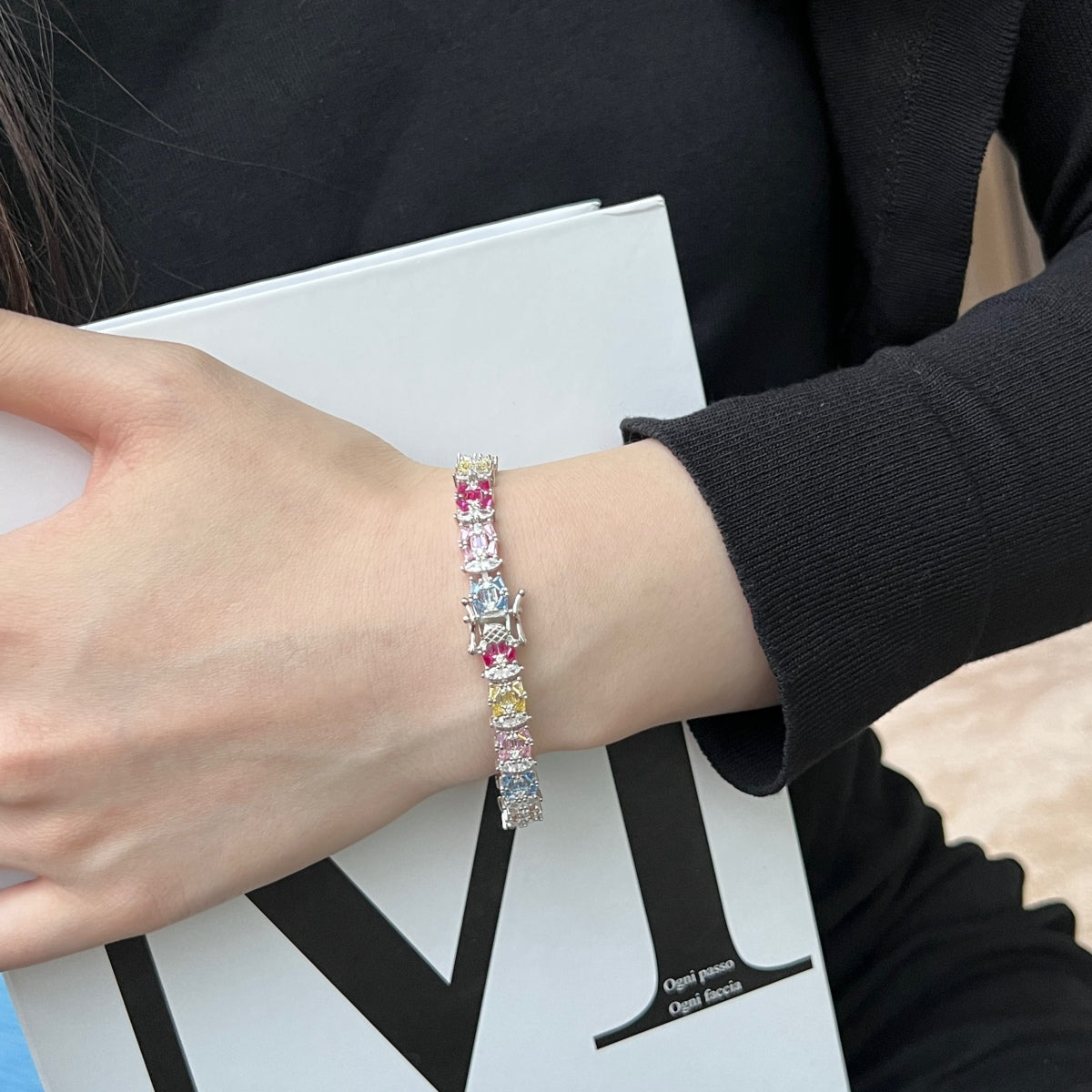 [Aurelle Style]Delicate Colorful Multi Cut Party Bracelet