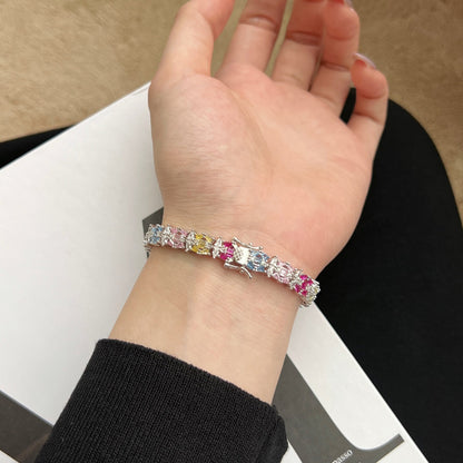 [Aurelle Style]Delicate Colorful Multi Cut Party Bracelet