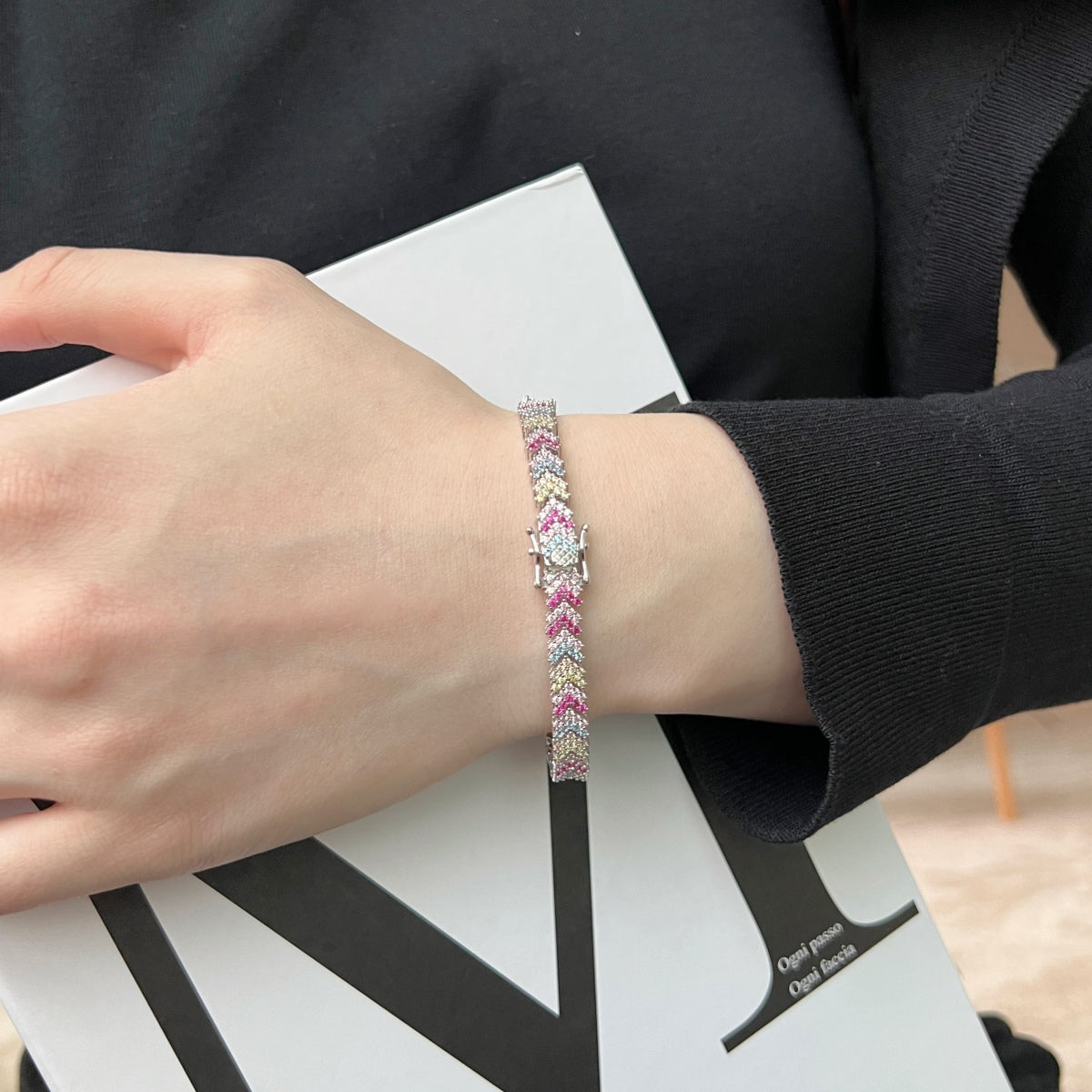 [Aurelle Style]Ornate Sparkling Round Cut Party Bracelet