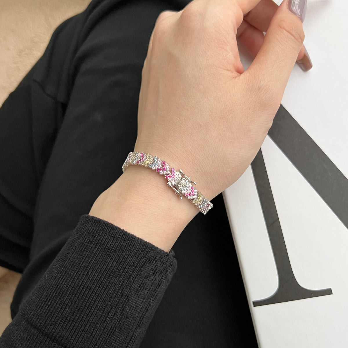 [Aurelle Style]Ornate Sparkling Round Cut Party Bracelet
