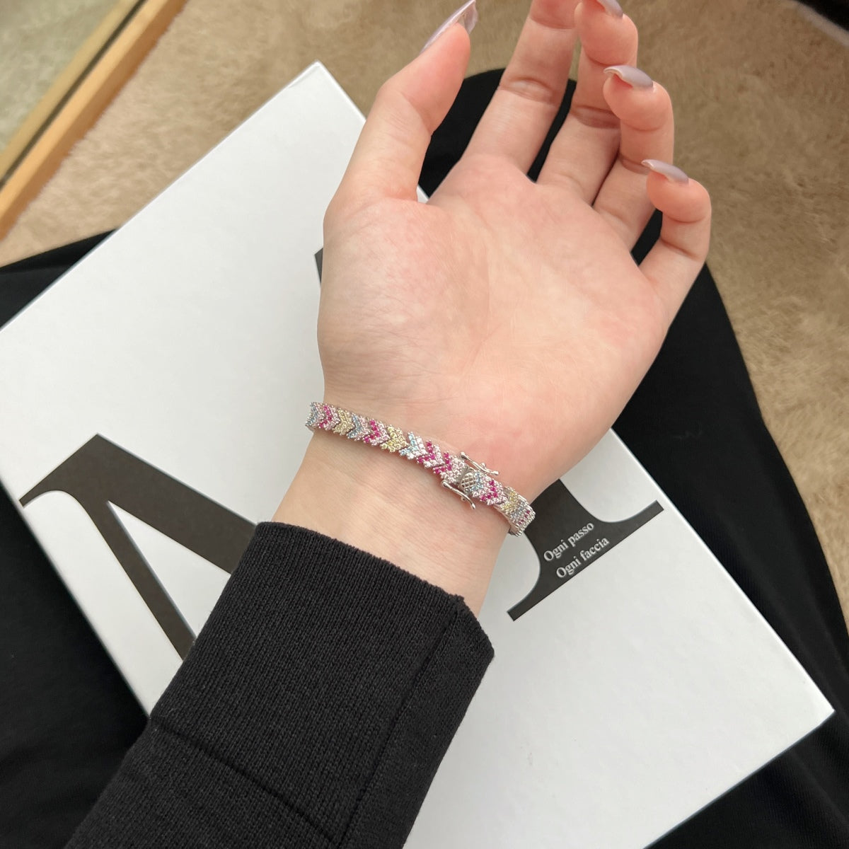 [Aurelle Style]Ornate Sparkling Round Cut Party Bracelet