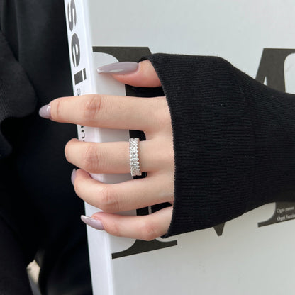 [Aurelle Style]Splashy Ornate Emerald Cut Cocktail Ring