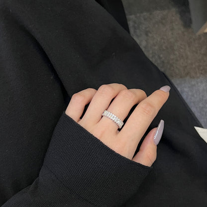 [Aurelle Style]Splashy Ornate Emerald Cut Cocktail Ring