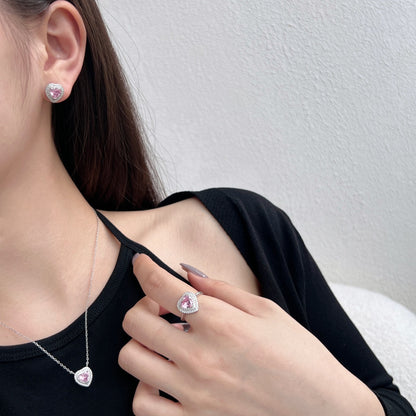 [Aurelle Style]Dazzling Heart Shape Lover Earrings