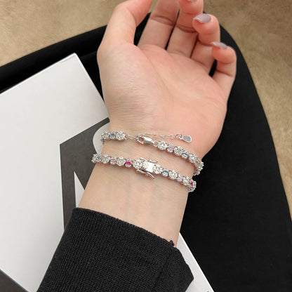 [Aurelle Style]Dazzling Radiant Multi Cut Daily Bracelet
