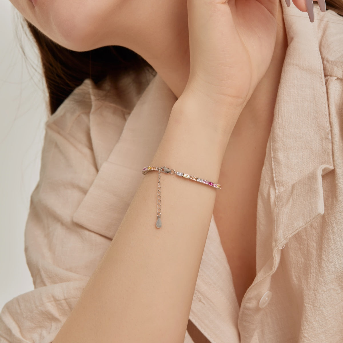 [Aurelle Style]Delicate Romantic Heart Shape Lover Bracelet