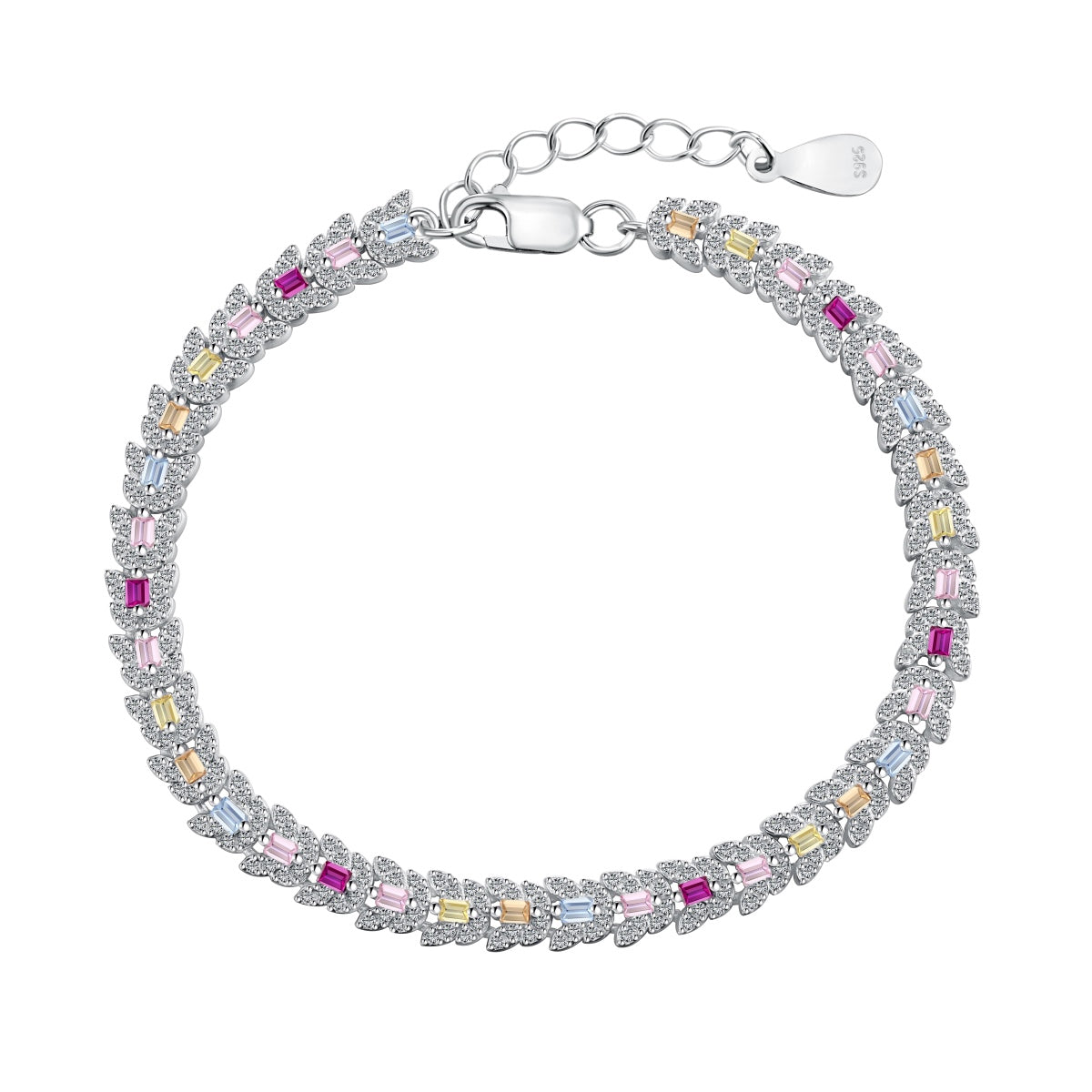 [Aurelle Style]Delicate Colorful Multi Cut Daily Bracelet