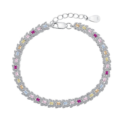 [Aurelle Style]Delicate Colorful Multi Cut Daily Bracelet