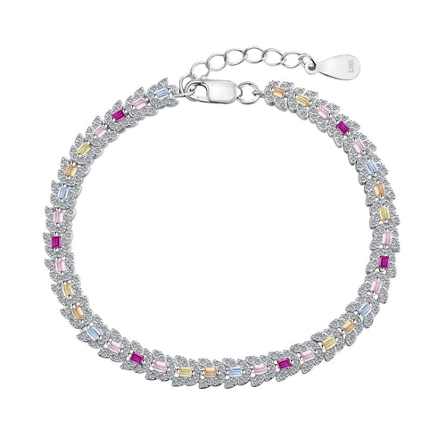 [Aurelle Style]Delicate Colorful Multi Cut Daily Bracelet