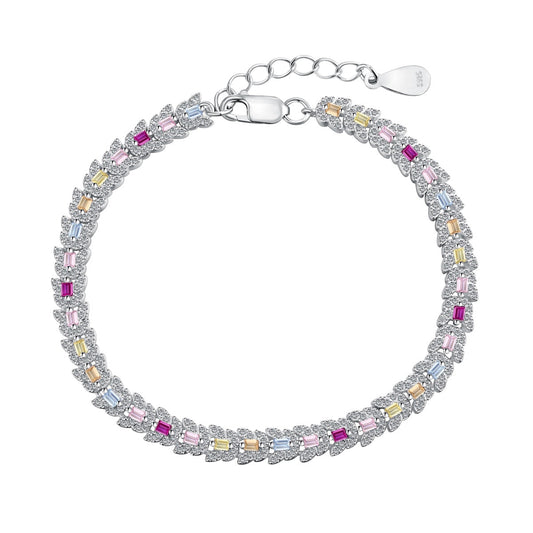 [Aurelle Style]Delicate Colorful Multi Cut Daily Bracelet