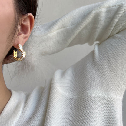 [Aurelle Style]Radiant Heart Cutout Earrings