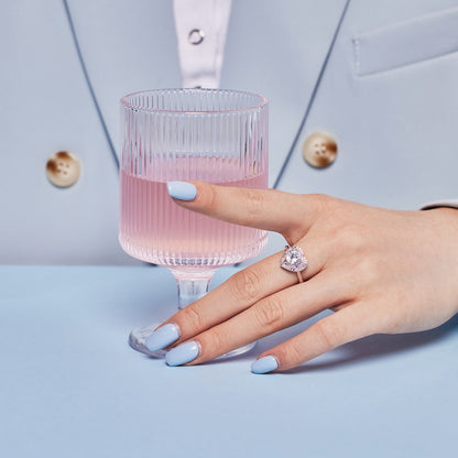 [Aurelle Style]Delicate Ebullient Heart Shape Wedding Ring