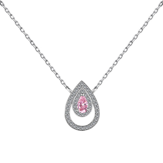 [Aurelle Style]Sparkling Pear Cut Necklace