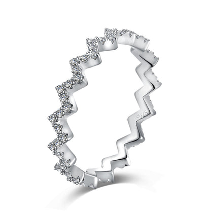 [Aurelle Style]Delicate Enchanting Wave Shape Daily Ring