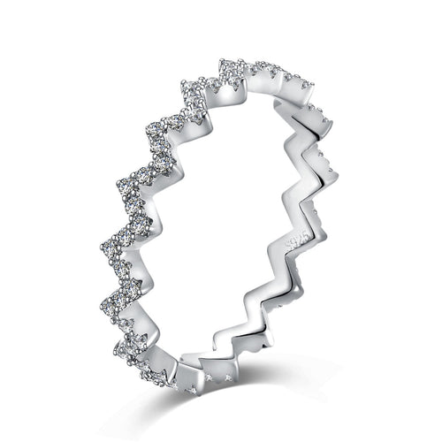 [Aurelle Style]Delicate Enchanting Wave Shape Daily Ring