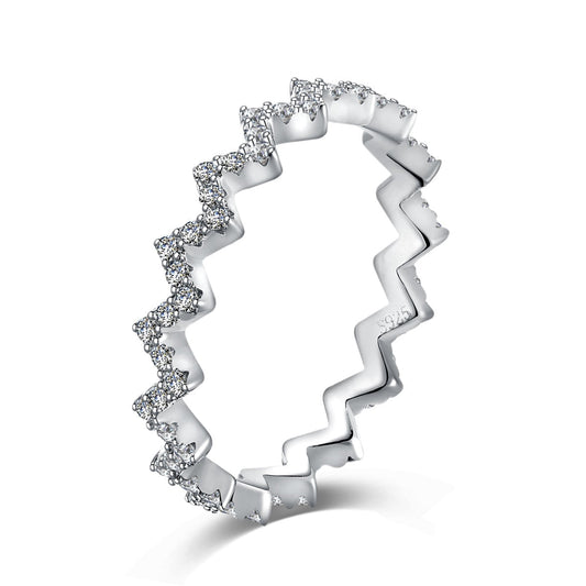 [Aurelle Style]Delicate Enchanting Wave Shape Daily Ring