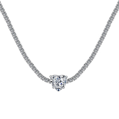 [Aurelle Style]2.0 Carat Sparkling Tennis Heart Cut Necklace