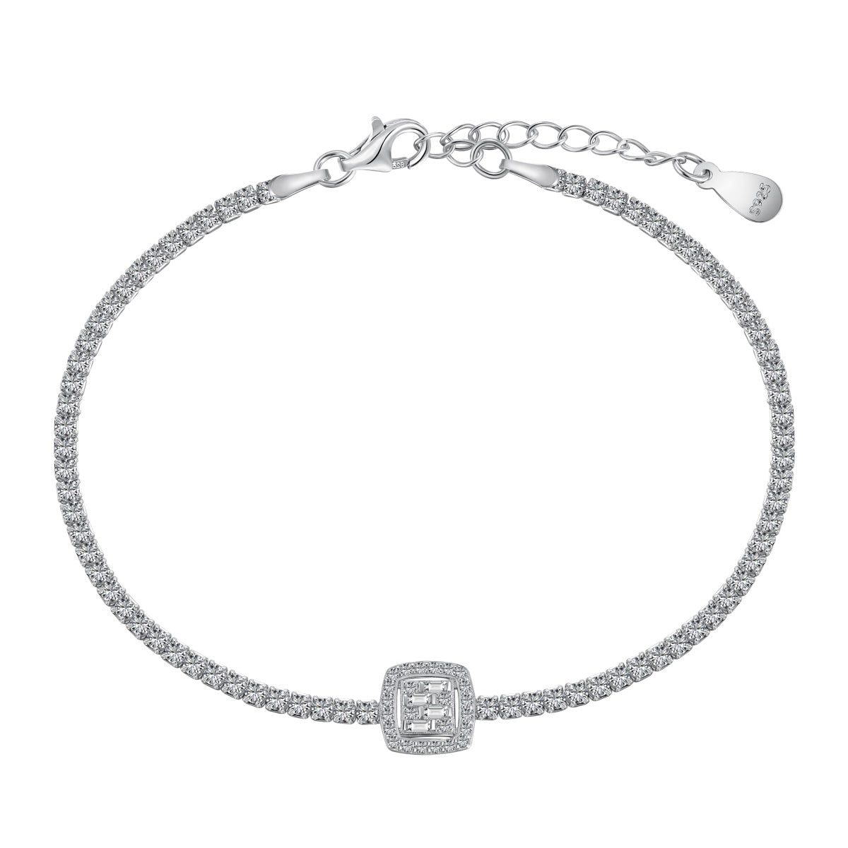 [Aurelle Style]Luxurious Dazzling Square Shape Banquet Bracelet