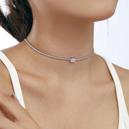 [Aurelle Style]2.0 carat Ornate Emerald Cut Necklace