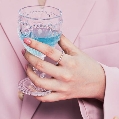 [Aurelle Style]Dainty Colorful Round Cut Party Ring