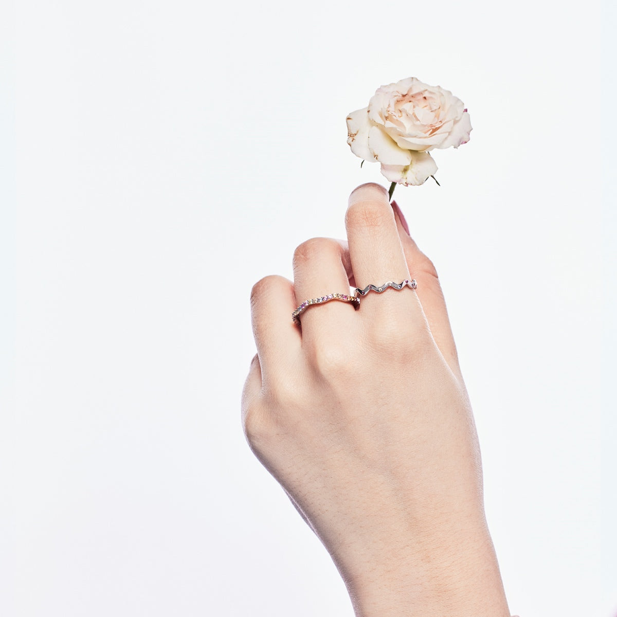 [Aurelle Style]Dainty Colorful Round Cut Party Ring