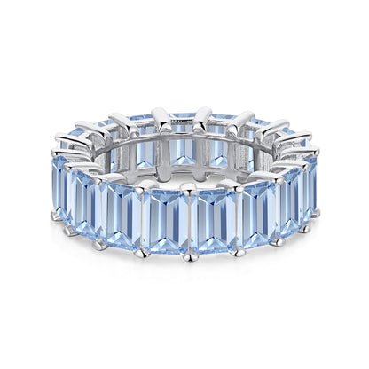 [Aurelle Style]0.75 Carat Elegant Emerald Cut Tennis Ring