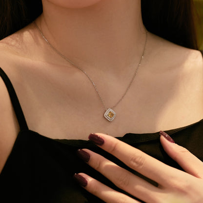 [Aurelle Style]Sparkling Asscher Cut Necklace