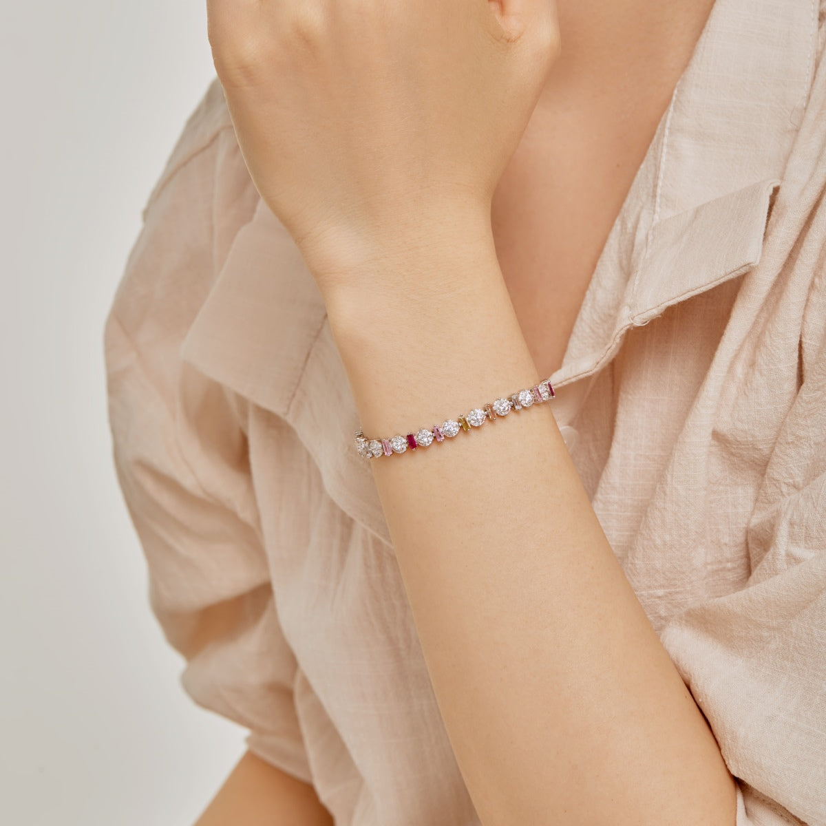 [Aurelle Style]Radiant Colorful Round Shape Daily Bracelet