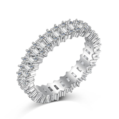 [Aurelle Style]Splashy Ornate Emerald Cut Cocktail Ring