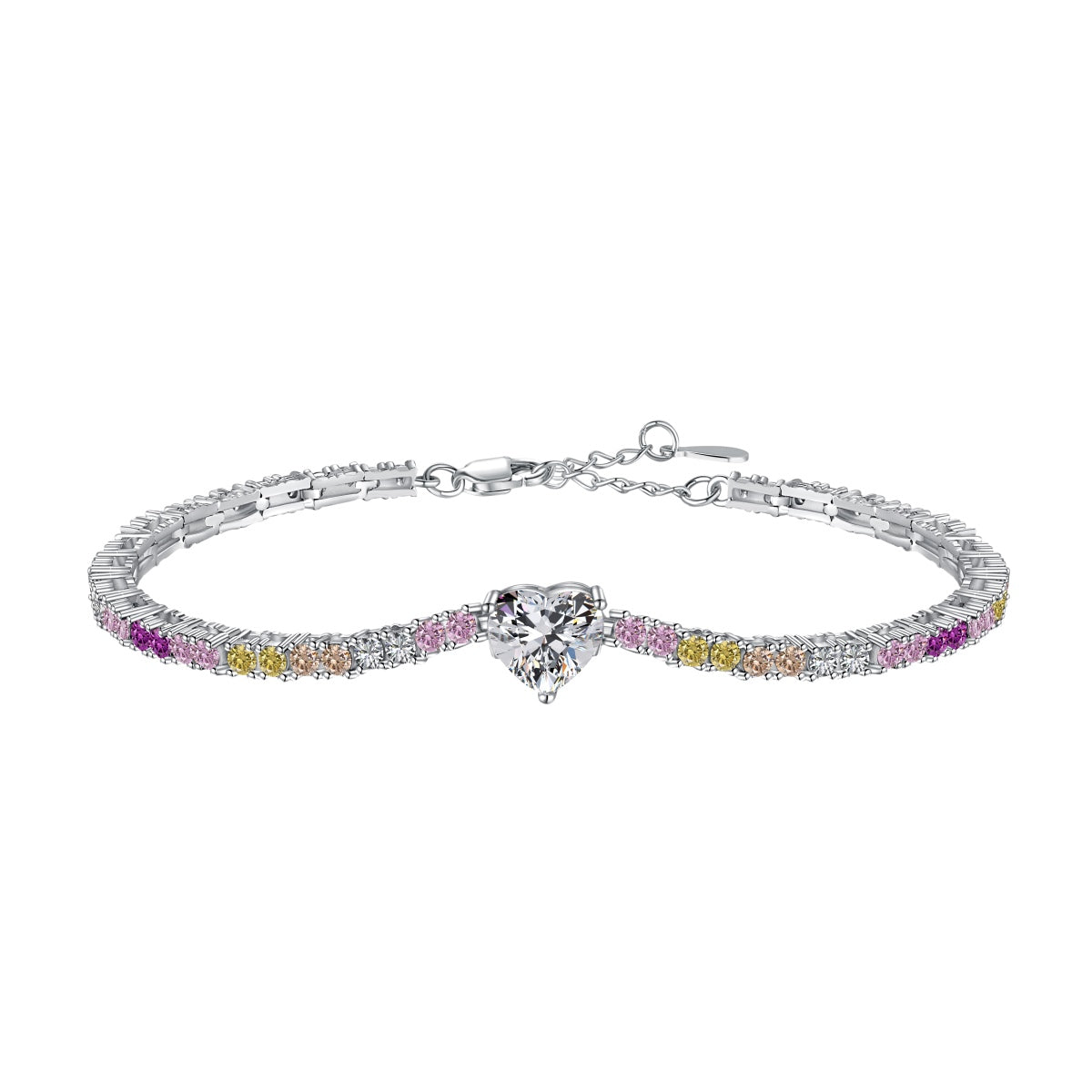 [Aurelle Style]Delicate Romantic Heart Shape Lover Bracelet