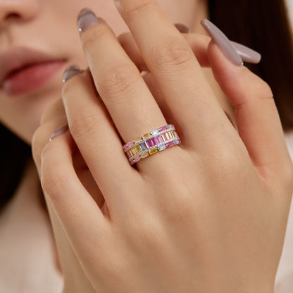 [Aurelle Style]Dazzling Colorful Radiant Cut Party Ring
