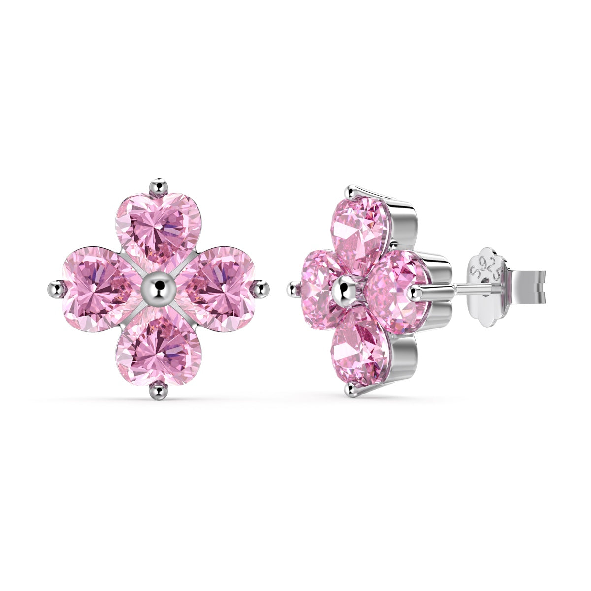 [Aurelle Style]Four-Leaf Clover Ball Earrings