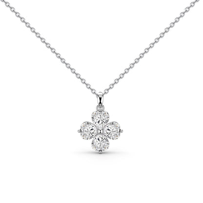 [Aurelle Style]Heart-Shaped Four-Leaf Clover Bead Necklace