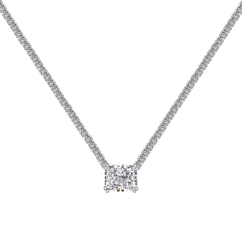 [Aurelle Style]4.0 Carat Elegant Radiant Cut Necklace