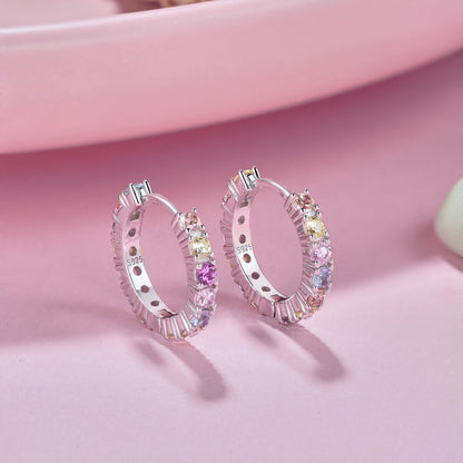 [Aurelle Style]Radiant Colorful Round Cut Earrings