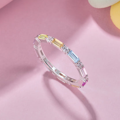 [Aurelle Style]Lively In Shades Elegant Radiant Cut Daily Ring