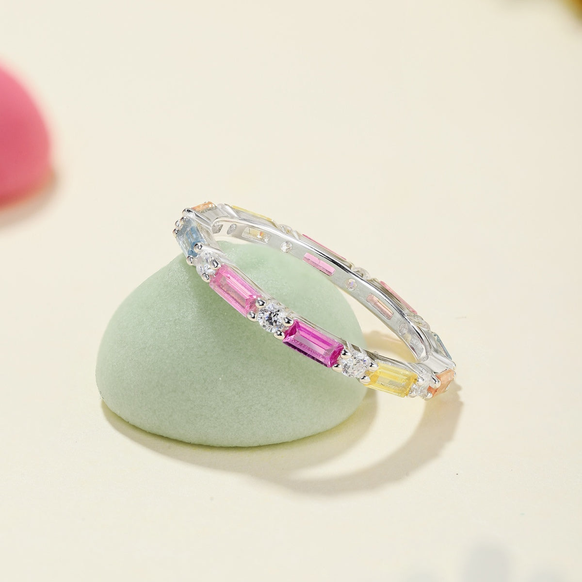 [Aurelle Style]Lively In Shades Elegant Radiant Cut Daily Ring