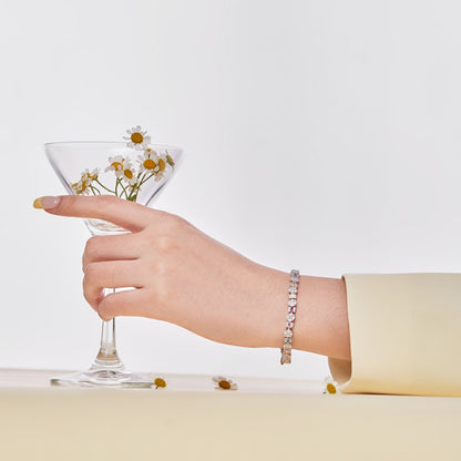 [Aurelle Style]Dazzling Radiant Multi Cut Daily Bracelet