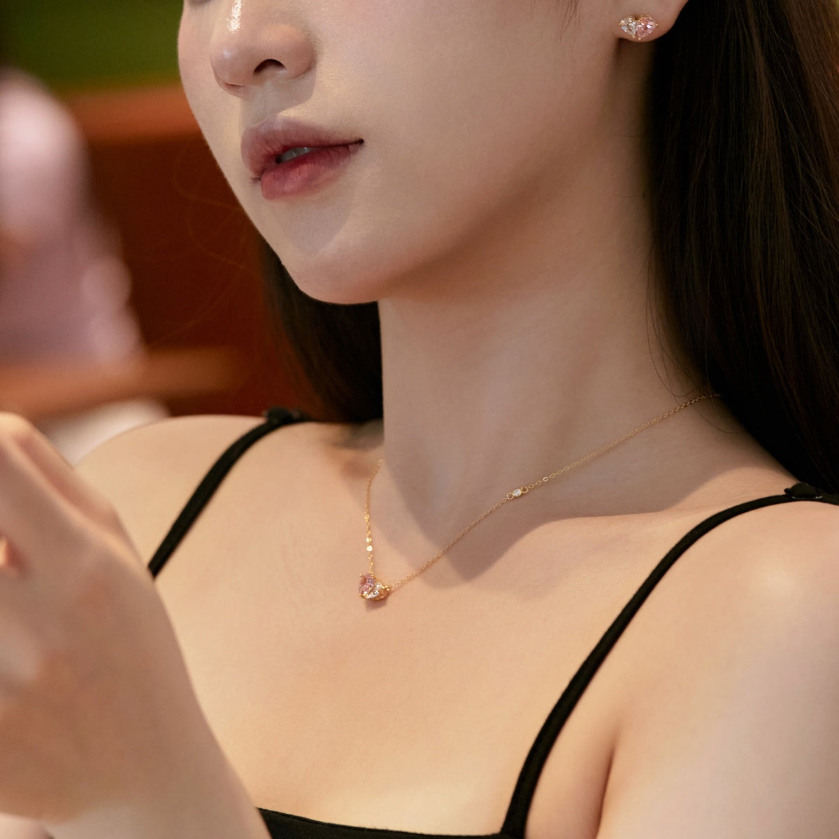 [Aurelle Style]Dazzling Elegant Heart Cut Lover Earrings