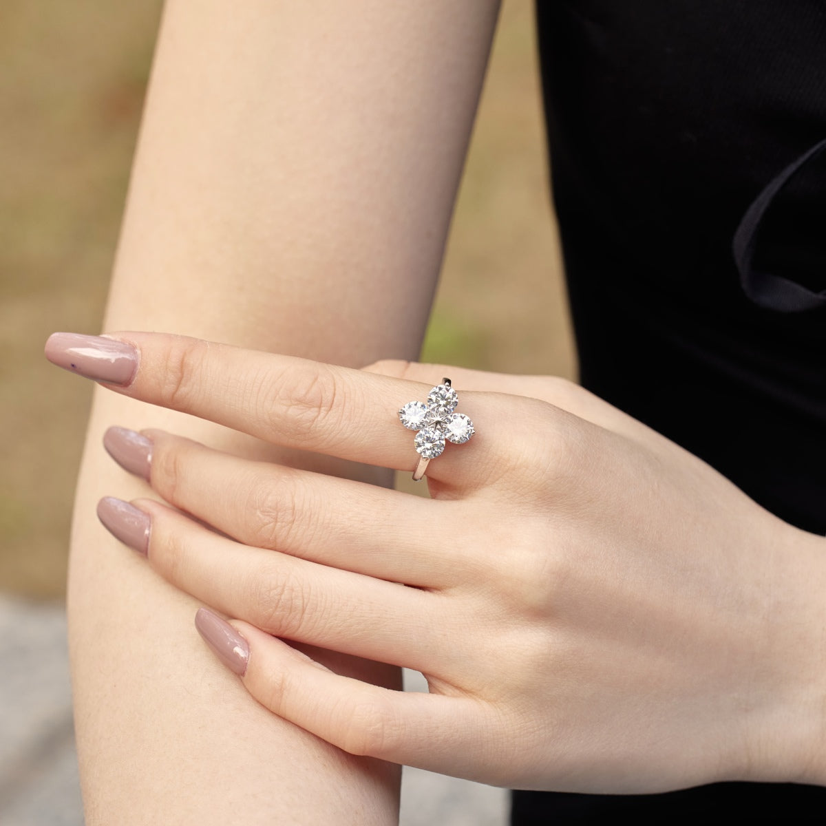 [Aurelle Style]Four-Leaf Clover Eight-Pointed Star Ring