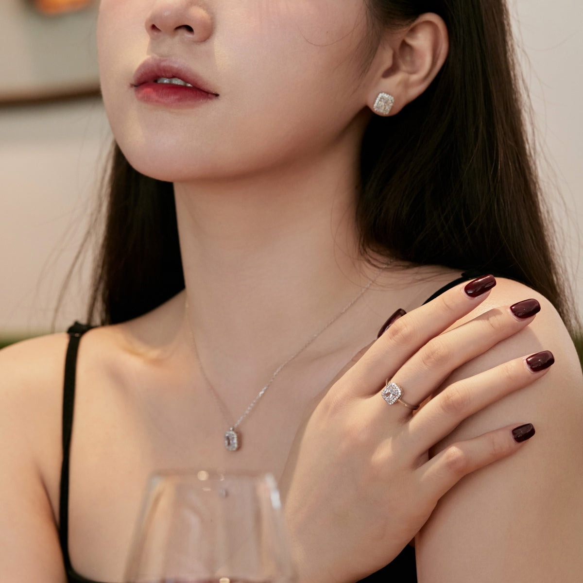 [Aurelle Style]1.0 Carat Luxurious Dainty Emerald Cut Daily Earrings
