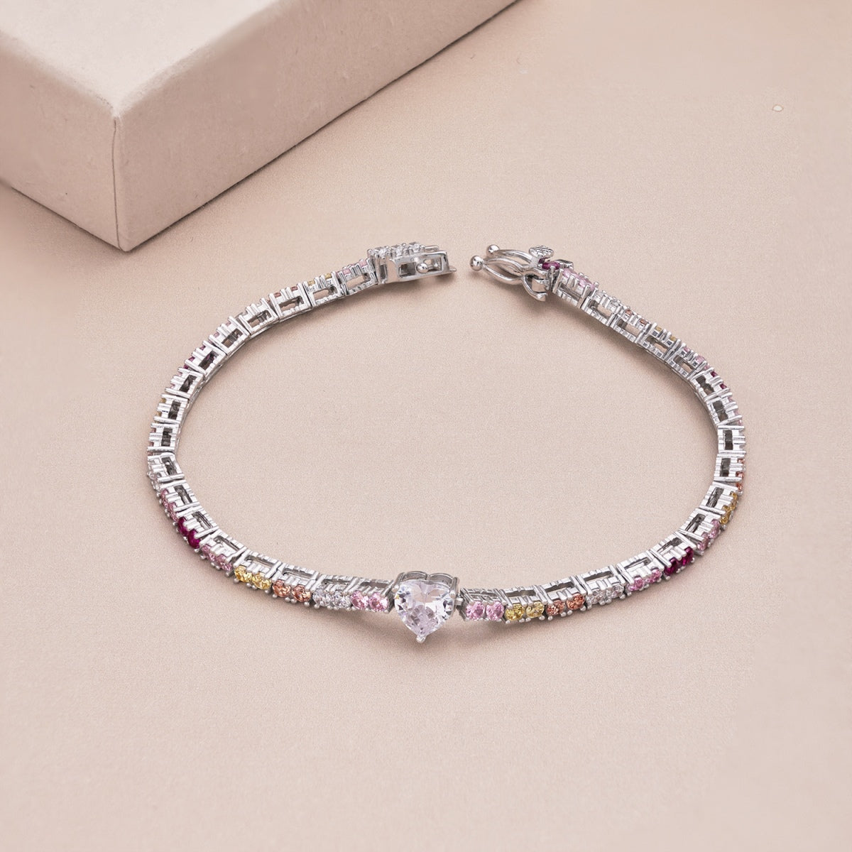 [Aurelle Style]Delicate Romantic Heart Shape Lover Bracelet