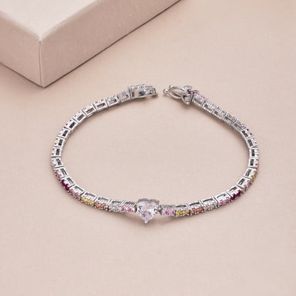 [Aurelle Style]Delicate Romantic Heart Shape Lover Bracelet