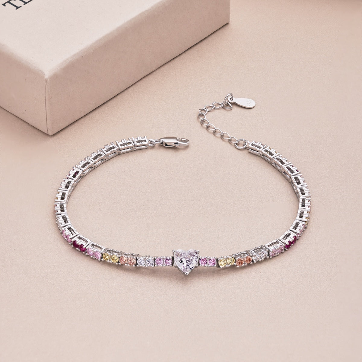 [Aurelle Style]Delicate Romantic Heart Shape Lover Bracelet